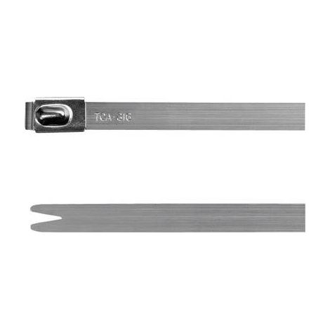 HellermannTyton 111-93279 MBT27S-316-SS-NA-C1 Serre-câble 681 mm 4.60 mm argent avec fermeture à bil (1/2)