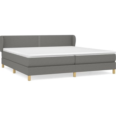 Maison Exclusive - Boxspringbett mit Matratze Dunkelgrau 200x200