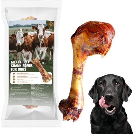 Os à Mâcher Naturel pour Chien, Os de Bœuf Longue Durée, Friandise Naturelle pour Chien, Os de Mastication pour Hygiène Dentaire, Ingrédient Unique Riche en Protéines, sans Additifs (1/5)