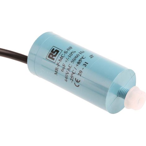 Condensateur à couche mince RS PRO 6µF 440V c.a. ±10% ( Prix pour 1 ) (1/4)