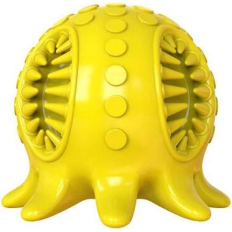Jouet à mâcher - Chien - Brosse à Dents - TPR - Jaune - 61x70mm (1/4)