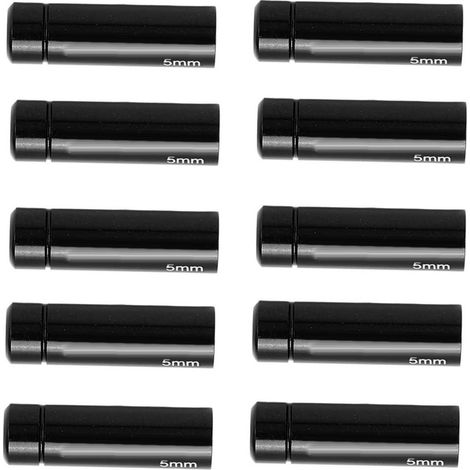 10 Capuchons Aluminium 5mm pour Câbles Vélo VTT Route - Protection Anti-Corrosion (1/5)