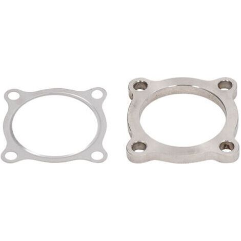 Flangia per tubo di scarico turbo da 2,5 pollici di diametro interno, 4 bulloni con guarnizione in acciaio inox 304, adatta per le serie T3 50AR T3 T4 GT35 Turbo.