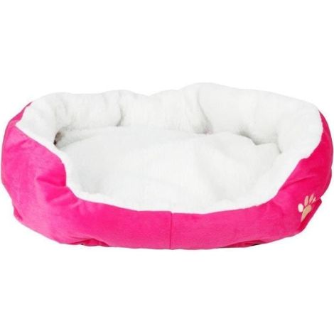 Lit pour animal - OHP - Panier Coussin - 46x43x12cm - Rose - Pour chien et chat (1/2)