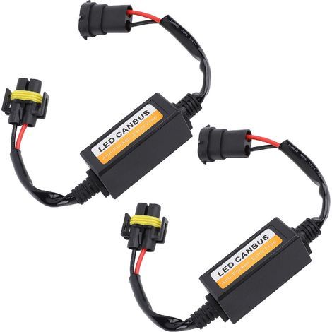Décodeur de phare LED, 2 pièces, faisceau Anti-scintillement, résistance d'erreur, condensateur Canbus pour véhicule avec connecteur H8 H9 H11 (1/5)
