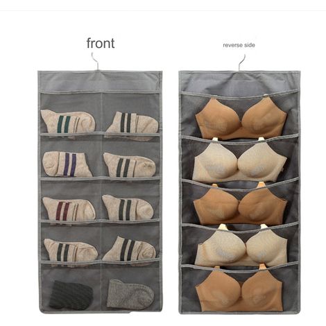 Filiyano-1 boîte de rangement pour soutien-gorge compatible avec une armoire, boîte de rangement suspendue double (1/4)