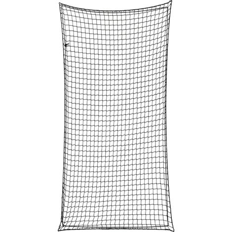 Rete per protezione rimorchio ancoraggio portapacchi con corda elastica 7 x 3,5 m PP nero 020042237