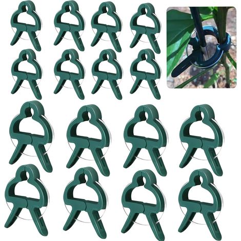 Clips de Support pour Plantes, 100pcs Clips pour Plantes, Clips de Tomates, Planter de Clips Tomates de Jardin, Pinces à Plantes Réutilisable (1/5)
