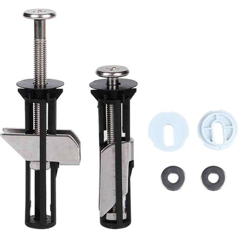 Vis De Fixation Pour Abattant De WC - Longueur 72 mm - Diamètre 18 mm - Fixation Par Pivot Supérieur - Kit De Remplacement 2 Pièces (1/5)
