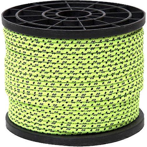 Corde de 50 m/4 mm pour tente de camping extérieure, haubans pour tipi, cordes de 4 mm pour tipi extérieur (1/5)