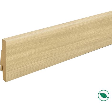 Forestea – Pack de 5 plinthes décoratives chêne baronial 2400 x 70 x 19 mm – Label PEFC 70% – Pour finition intérieure
