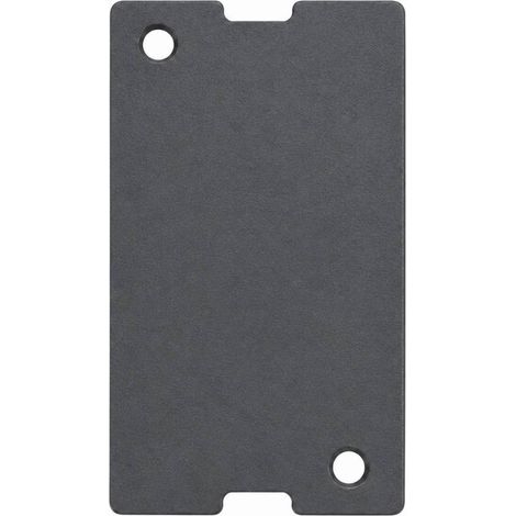 Placca chiusura alluminio grafite supporto testa palo (1/5)