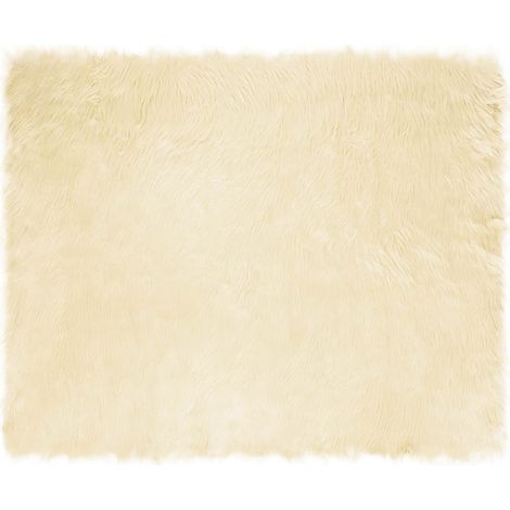 Maison Exclusive - Teppich aus Kunstschaffell TAFALLA Creme 200 x