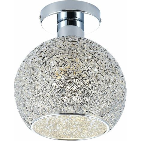 Aluminum ceiling lamp Mini ceiling lamp for cloakroom, hallway and living room (Diameter of ceiling lamp: 15cm) (1/5)