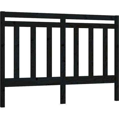 Maison Exclusive - Testiera per Letto Nera 156x4x100 cm in Legno Massello di Pino