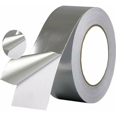 Ruban isolant thermique résistant à la chaleur, ruban aluminium étanche pour l'étanchéité et l'isolation, 5 cm x 20 m x 0,06 mm, 1 pièce (1/5)