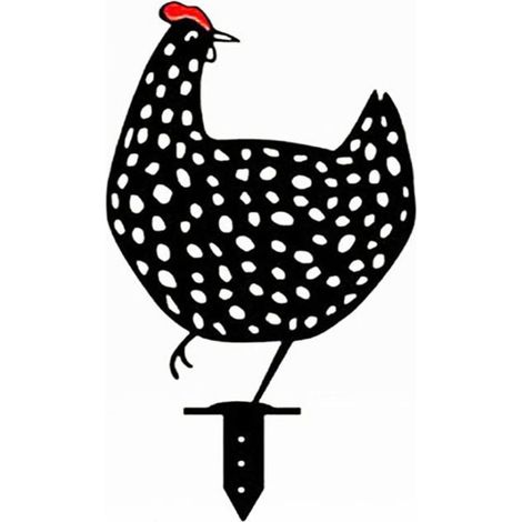 Statue Poule - Décoration Extérieure en Acrylique - Ornement de Jardin et de Pelouse - 1 Pièce (1/5)