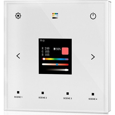 Pannello touch WIFI DALI Master DT6/DT8 SKYDANCE TPS-D-WT Compatibile con telecomando RF Bianco