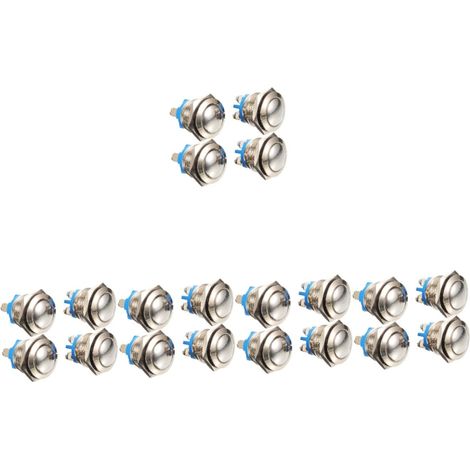 20pièces Bouton De Porte Ringer Remplaçable Carillon De Porte Facile à Installer Bouton Poussoir Compatible Majorité Des Systèmes De Carillon (1/5)