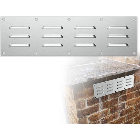 Panneau de ventilation en acier inoxydable pour lits de briques chauffants, panneau d'extraction pour barbecues, couvercle de ventilation adapté aux cuisines extérieures, avec écran. (1/5)