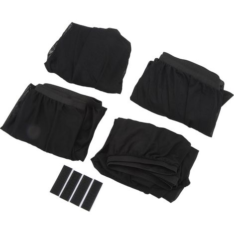 4 stores de voiture anti-UV en maille respirante, protection solaire pour fenêtres, rideaux occultants pour camping nocturne et intimité. (1/5)