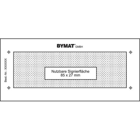 schweisskraft Langzeitschablone 1/2 DIN A7 85 x 27 mm ungerahmt (1/2)