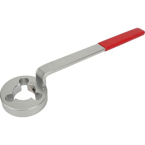 Llave de bloqueo de polea de bomba de agua eficiente, mango de plástico de 298 mm de largo, herramienta para desmontar la polea de la correa. (1/5)