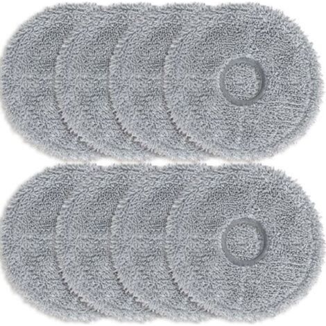 Accessoires nettoyeurLot de 8 lingettes microfibres gris foncé pour aspirateurs robots Dreame L10s Ultra / L10 Ultra / L20 Ultra / L10s Pro Ultra Heat / X40 Ultra Complete et Xiaomi X10+ / X20+. Acces (1/4)