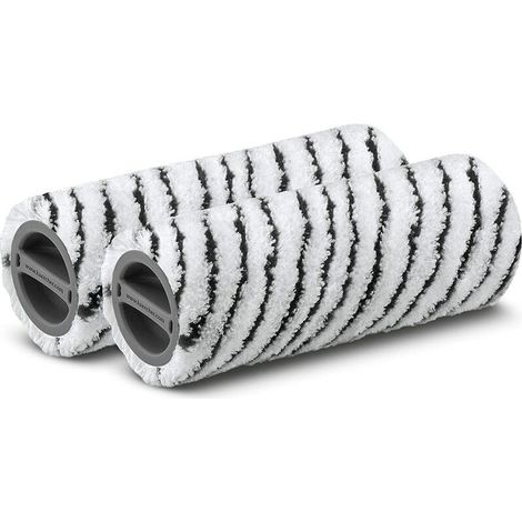 Kärcher Set de rouleaux en pierre pour tous Kärcher FC et EWM 2 (lavable, non pelucheux, lavable en machine à 60 °C, pour sols durs résistants, pierre, céramique) (1/4)