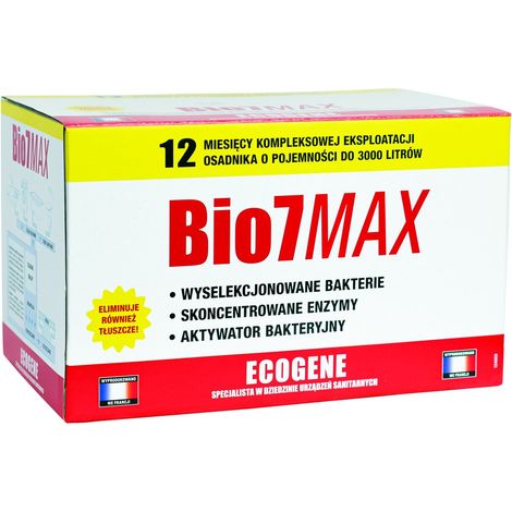 Preparazione BIO7 MAX 12 mesi OPERAZIONE DECOMPOSIZIONE DEI GRASSI (12X80G ENTRETIEN, 12X80G GRASSI) per vasche di decantazione (1/4)