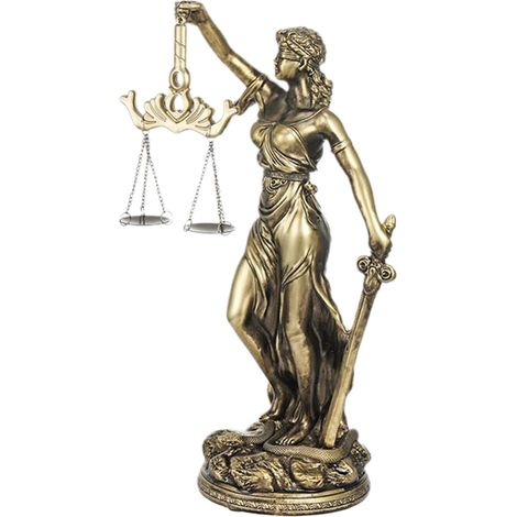 Justitia Figue Déesse De La Justice Statue Balance Et Épée Justitia Statue Décoation De Table Figue Décoation pou Cabinet D'Avocats, Bueau, Tibunal - Cadeau pou Avocats (1/5)