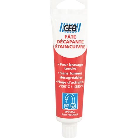 GEB - Décapant pâte étain/cuivre tube 50 ml