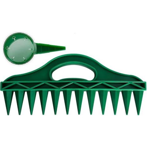 pièces - Semoir manuel - Set de bloqueurs de terreau portatifs - Perforateur de sol - Semoir manuel 12 trous - Pour petites graines et engrais - Semoir pour Jardin (1/5)
