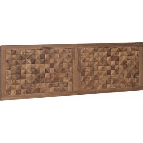 Bettkopfteil Natur Massivholz Teak vidaXL