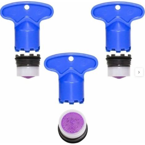 [JAMAIS UTILISÉ] Aérateur de Mousseur Robinet M16 3pcs Insert Embout Robinet Cuisine Universel Economiseur d'eau pour Robinet (1/4)