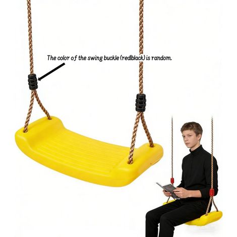 Siège de balançoire — Accessoire pour aires de jeux pour enfants (intérieur et extérieur). Longueur réglable. Charge maximale : 100 kg. (1/5)