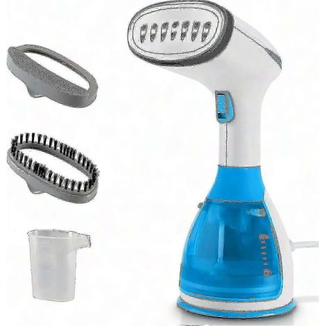 Fer à vapeur portatif 2023, centrale vapeur verticale 1500W, réservoir 280ml, chauffe rapide, défroisseur à main pour vêtements, repassage sans planche, gain de temps. (1/5)