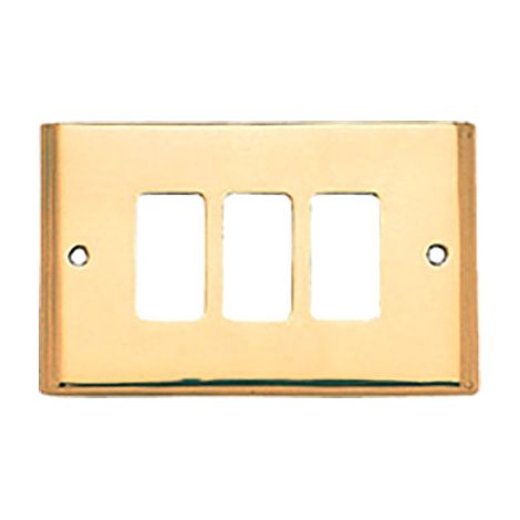 PLACCA COPRIFRUTTI COTTALI - OTTONE POSTI 3 MM 125X74 MAGIC/VENUS- 2 pezzi