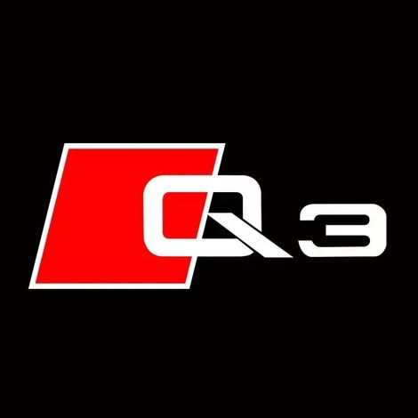 (Q3) 2 lampes LED de logo de porte de voiture compatibles avec les projecteurs d'éclairage de bienvenue AU-DI pour véhicules automobiles. Accessoires et éclairage pour véhicules à moteur. (1/4)