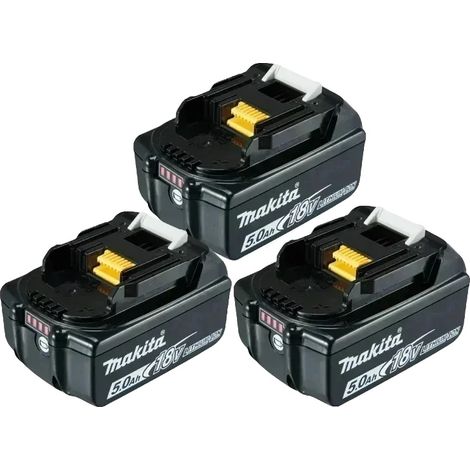 Akkus für Elektrowerkzeuge, wiederaufladbar, Li-Ion, kompatibel mit verschiedenen Modellen, 3PCS 5.0Ah Batterien (1/2)