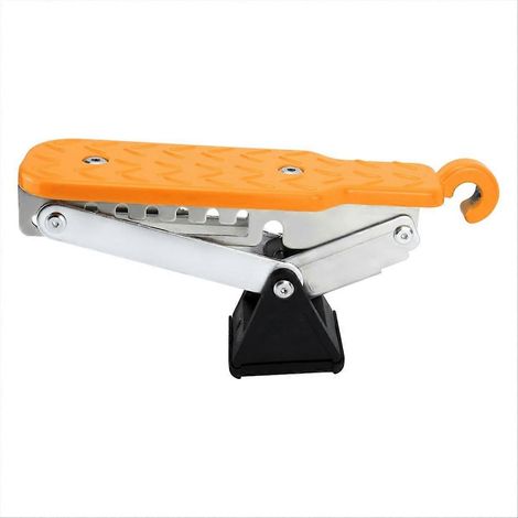 Marchepied de porte voiture réglable 7 vitesses, support double pieds, version améliorée, acier robuste, montage facile. (1/5)
