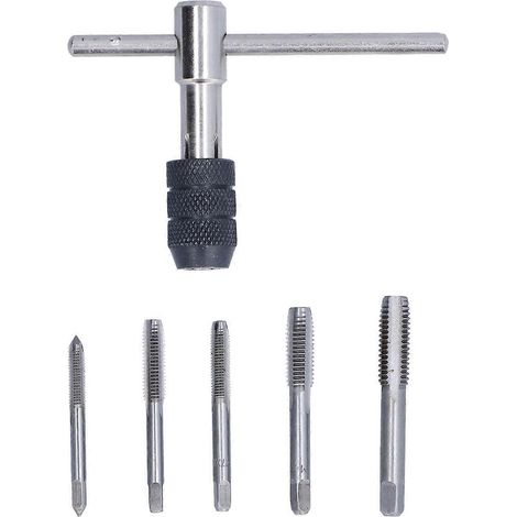 Gewindebohrer-Set aus Wälzlagerstahl mit gerader Nut, hochfest, glatt und gratfrei