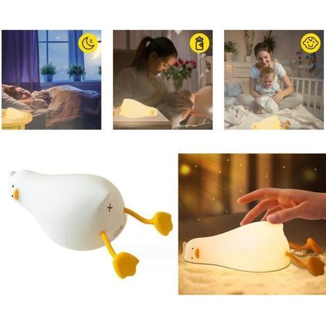 Veilleuse bébé.Veilleuse enfant en silicone rechargeable.Lampe Chevet Tactile.Veilleuse apprendre à lire.lumière du sommeil réglable