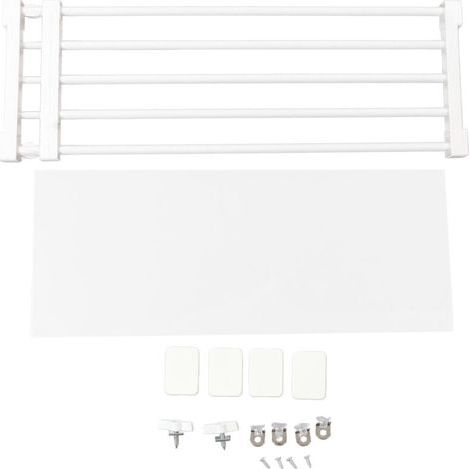 Étagère de tension de placard extensible sans clous, diviseur d'armoire, support de rangement pour armoire de 75 à 120 cm de longueur (1/5)