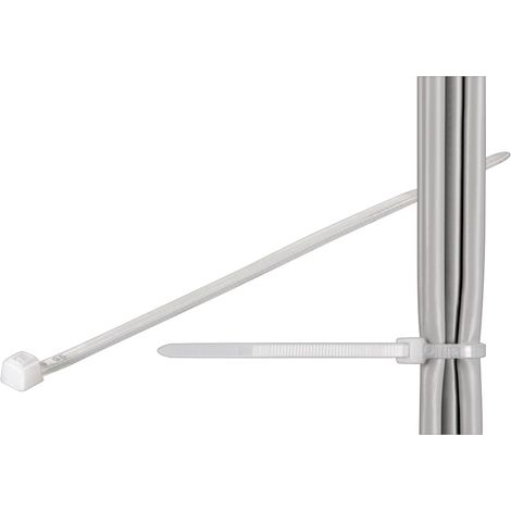 Fixpoint KB 292 3.5 (100) - sujección para cables (Color blanco, 30 cm)