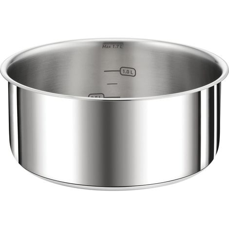 pentola in acciaio inox 16 cm grigia - L8982804 - Tefal (1/5)