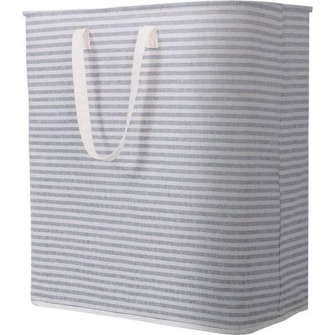 panier linge pliable 100L. Imperméable, poignées. Idéal rangement vêtements/serviettes/jouets. Gain de place. (1/5)