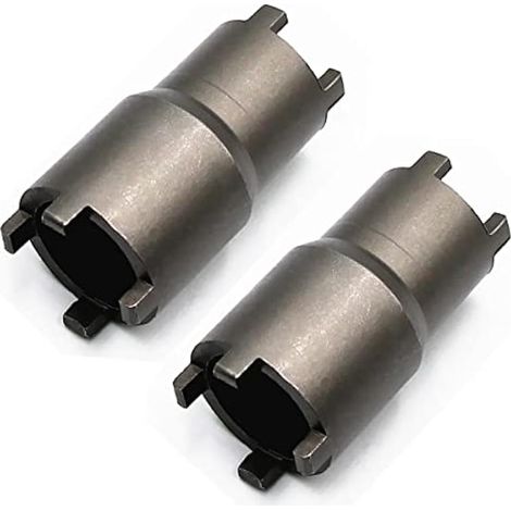 20 mm 24 mm Outil de démontage d'embrayage Outil de retrait d'écrou de verrouillage Clé à douille 4 broches pour moto ATV Dirt Bike (2 pièces) (1/5)