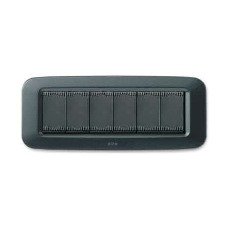 Placca In Tecnopolimero Yes Luc.6M Grig.Scur.M ( AVE cod. 45PY06GSM )