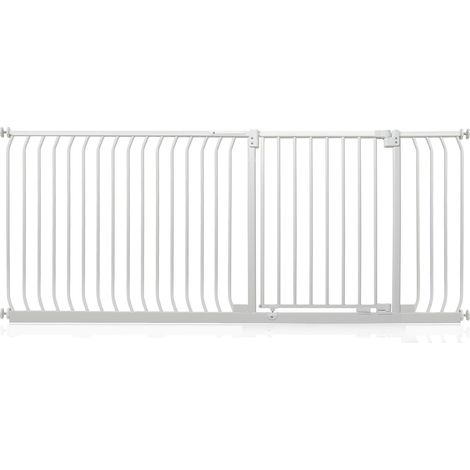 Safetots Elite Pressure Safety Gate, 189cm - 198cm, Matt White, Pressure Fit Stair Gate